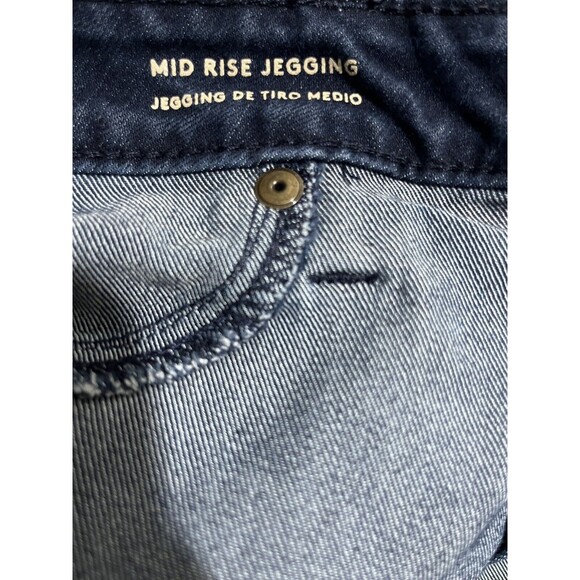 Universal Thread Jeans Jegging Dark Wash Mid Rise Stretch Blue Denim Women 16 - Picture 6 of 8